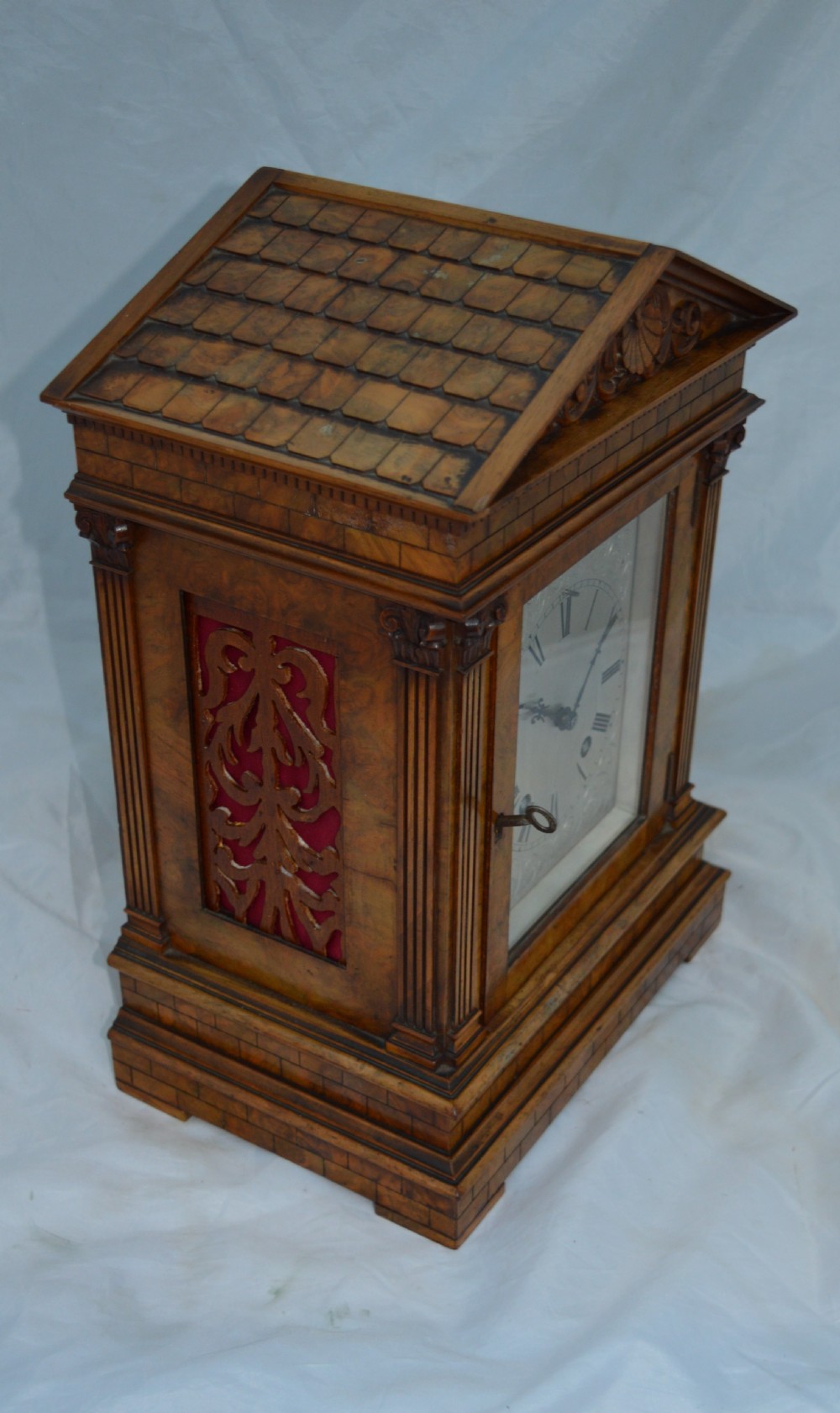 Walnut Bracket/Mantel Clock, Ting Tang quarter Striking View VI