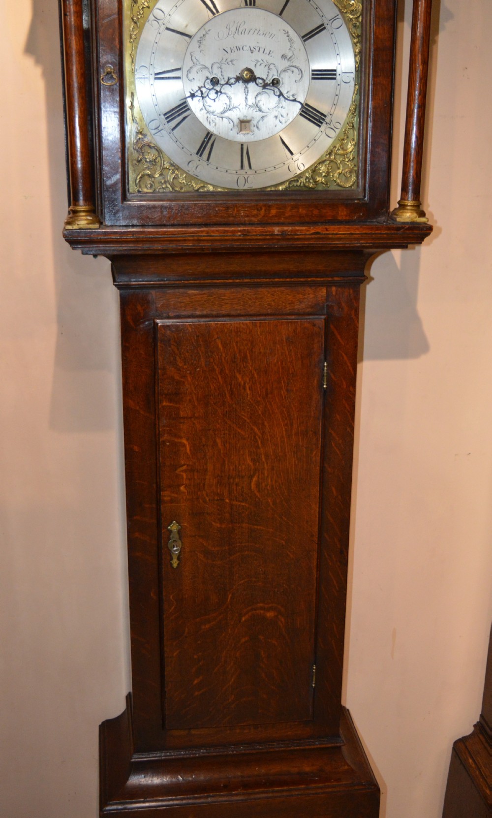 John Harrison Newcastle Moon Phase Longcase Grandfather Clock View VII