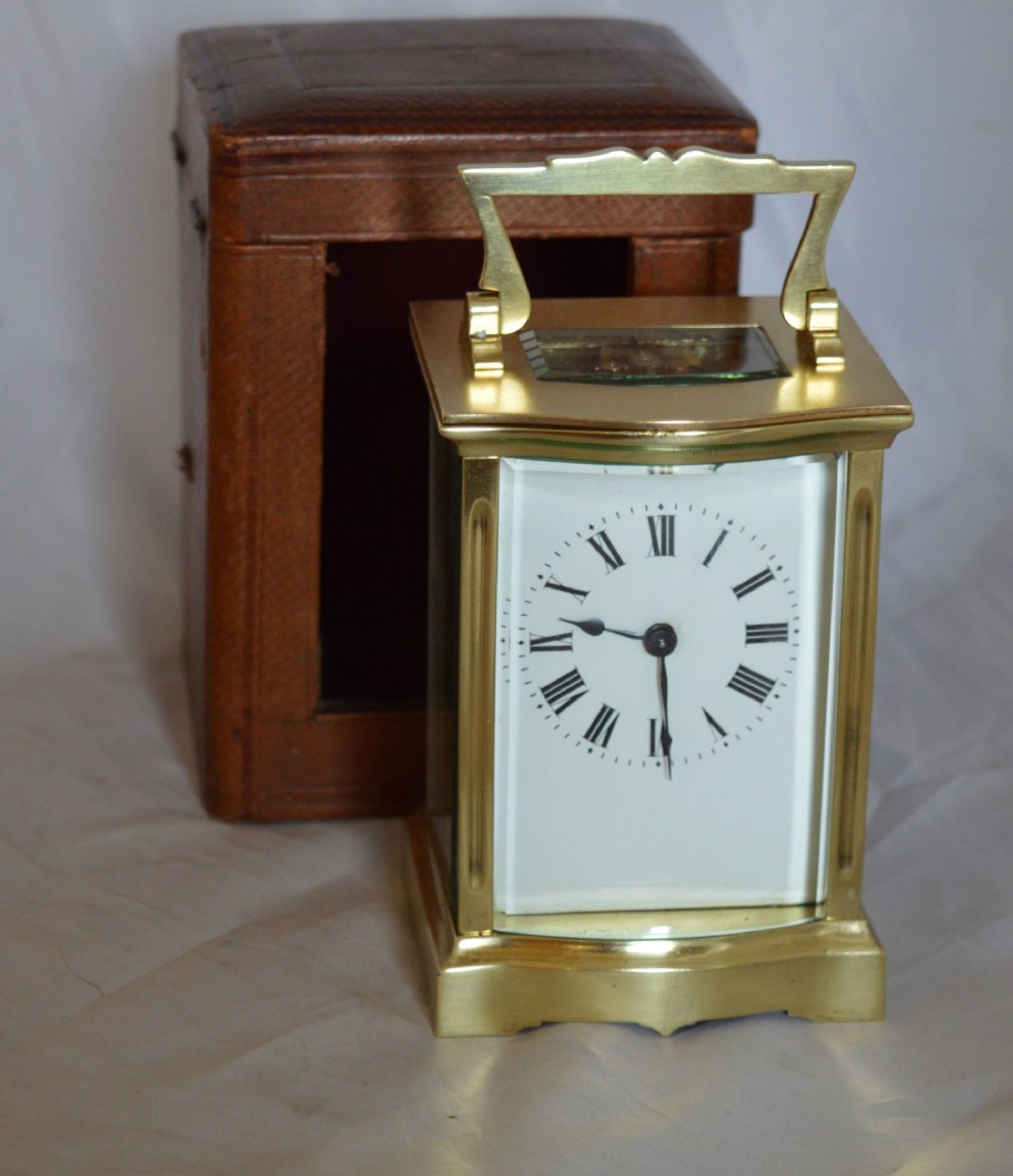 Bowed Front Carriage Clock & Box