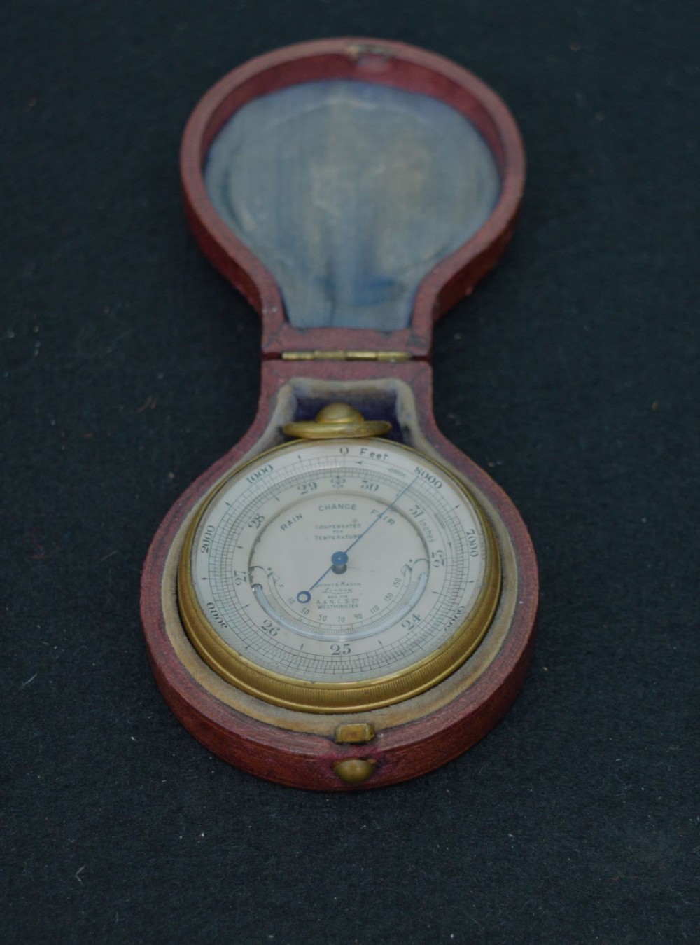 Short & Mason of London Pocket Travelling Barometer