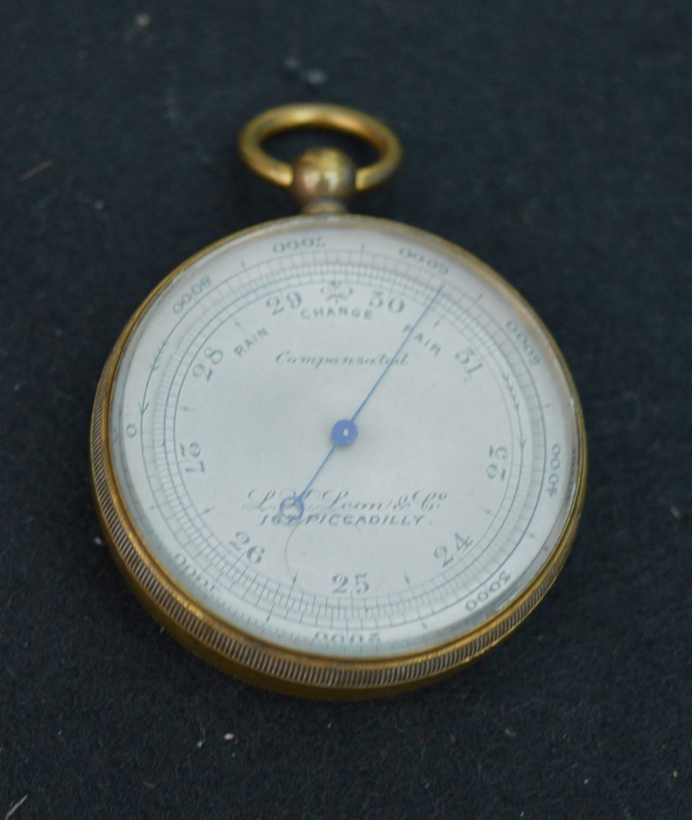L H Leon, Picadilly London Pocket Barometer