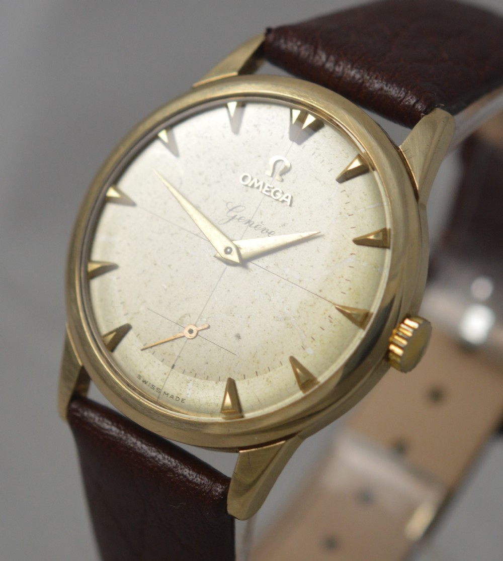 1954 Omega Geneve 9K Gold Wristwatch View III