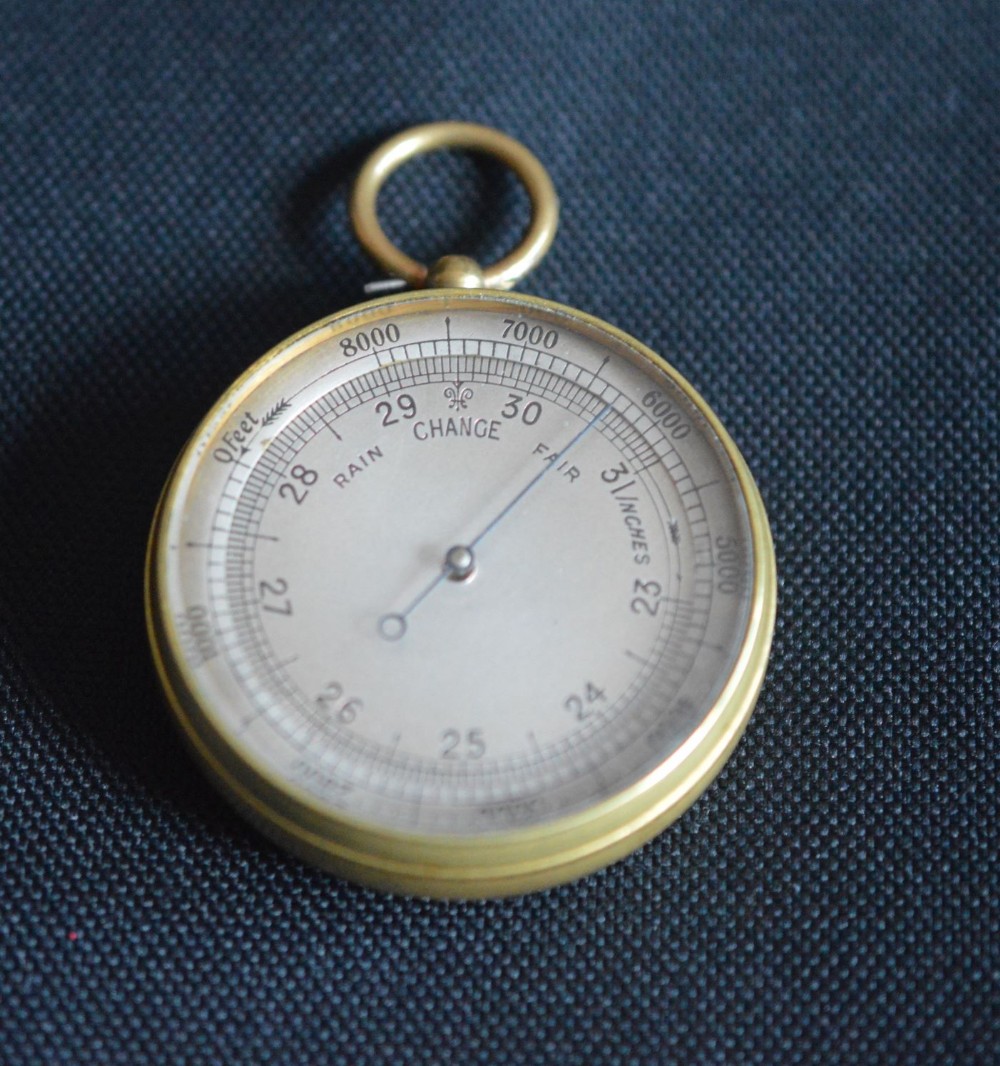 Small Gilt Pocket Barometer