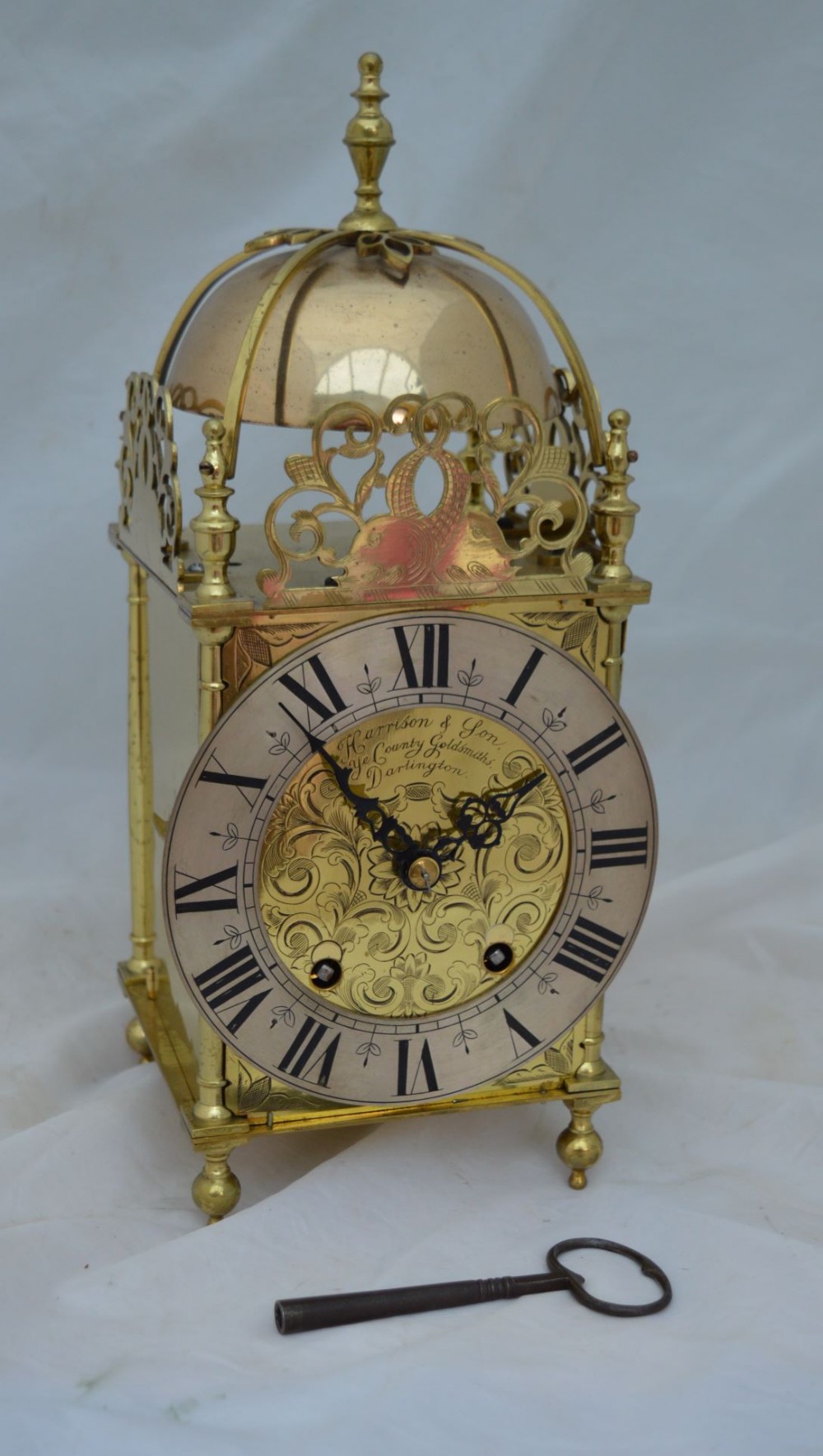 English Quarter Striking Lantern Clock