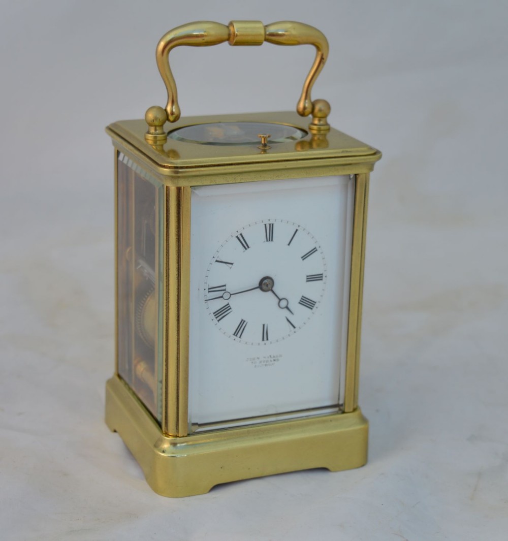 John Walker The Strand, London Bell Strike Carriage Clock