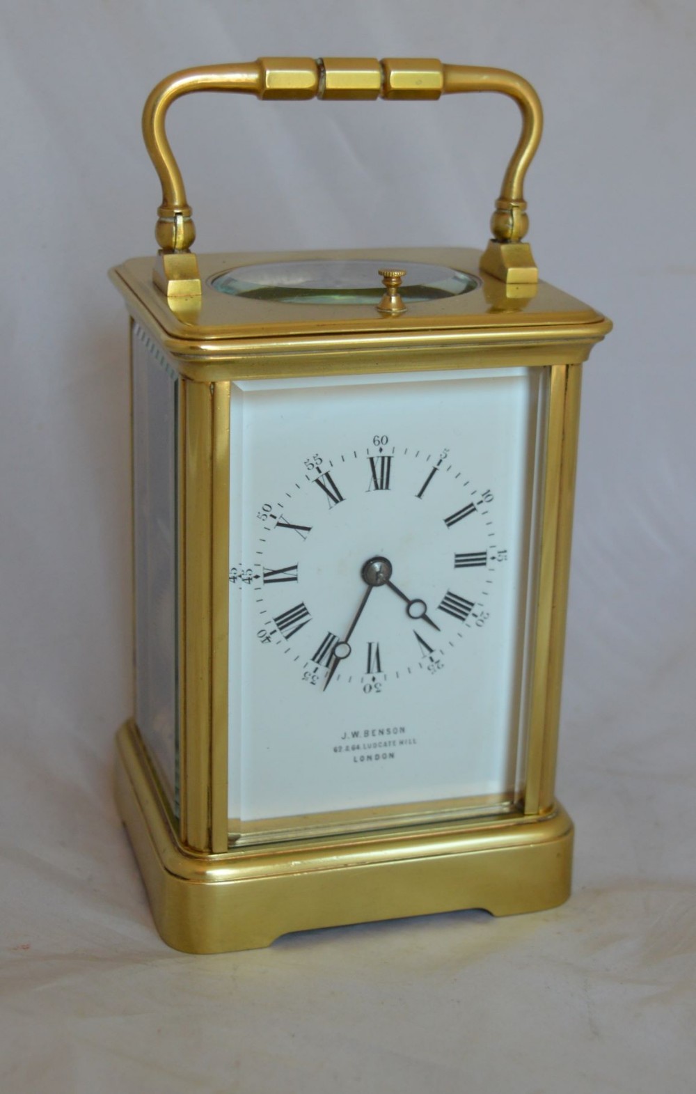 J W Benson Striking & Repeating Carriage Clock