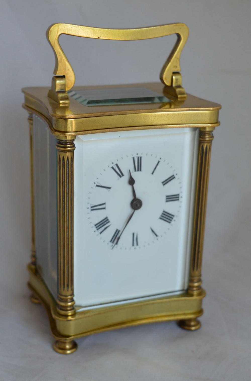 A French Carriage Clock With Fluted Columns