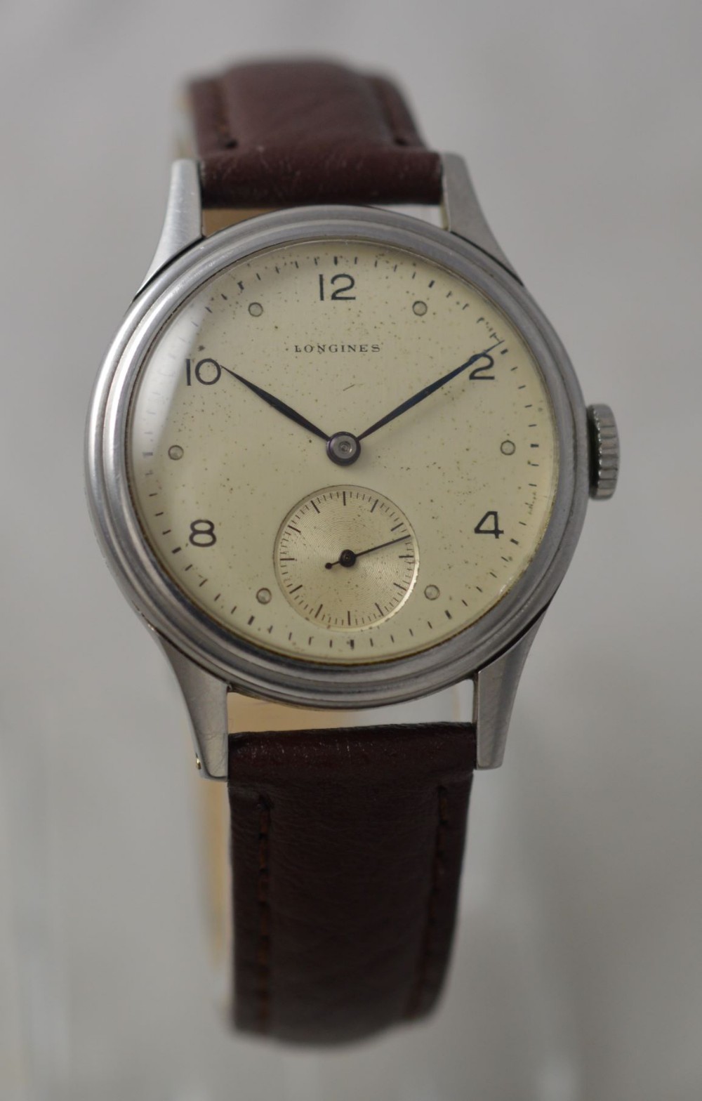 1945 Longines Stainless Steel Wristwatch