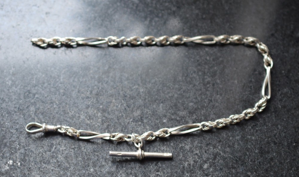 Silver Pocket Watch Chain 1897