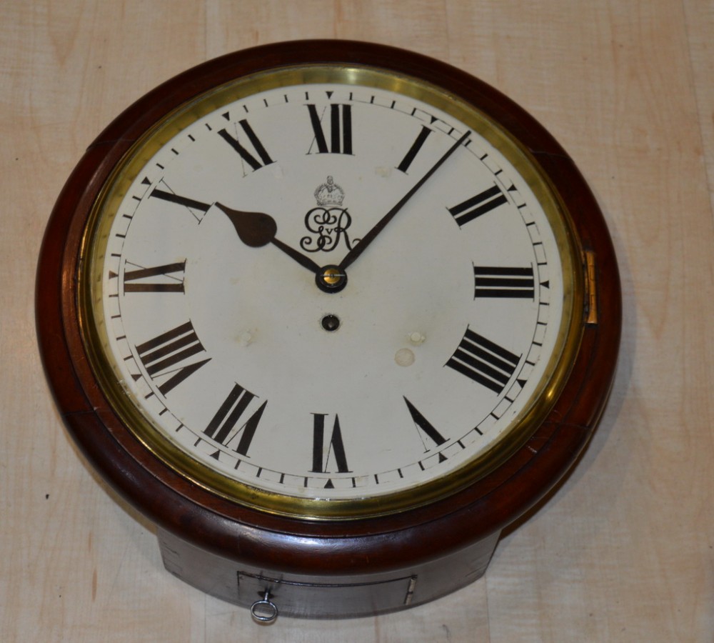 A George 5th Fusee Dial Wall Clock