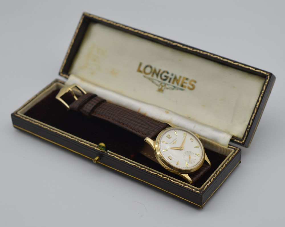 1964 Longines 9K Gold Wristwatch with Box View IV