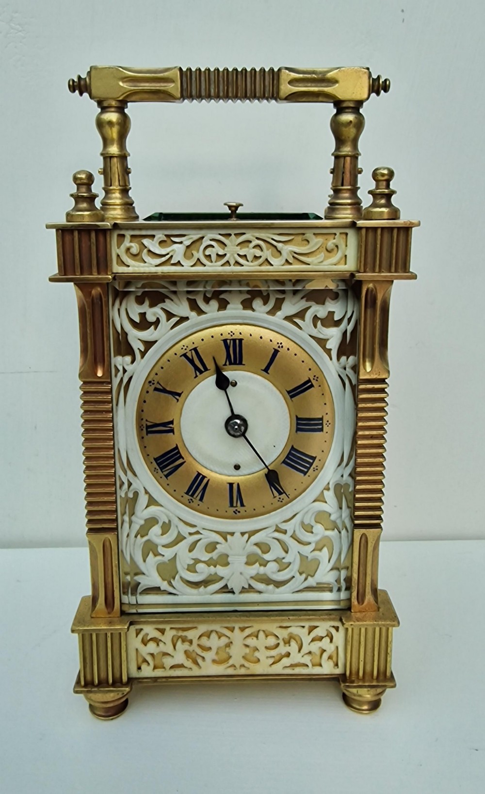 A Decorative Striking Carriage Clock