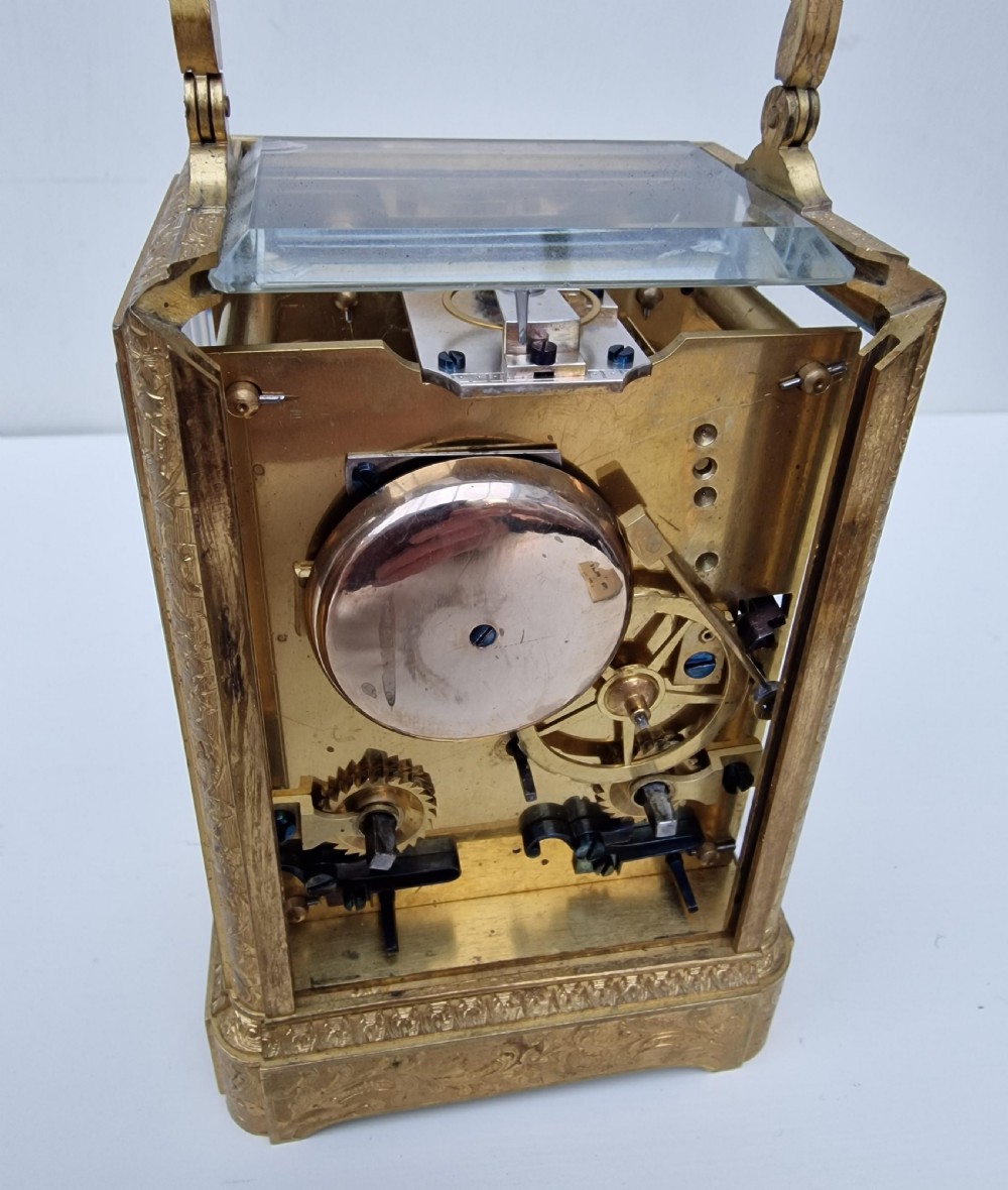 Charles Oudin, Paris Calendar Dials Striking Carriage Clock View VI