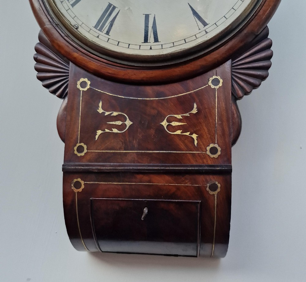 John Hill, Evesham Drop Dial Fusee Wall Clock View II
