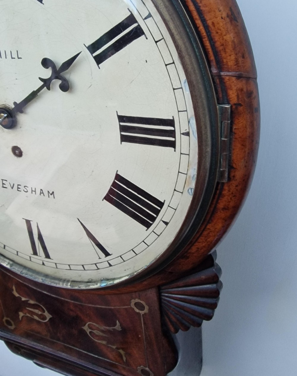 John Hill, Evesham Drop Dial Fusee Wall Clock View V