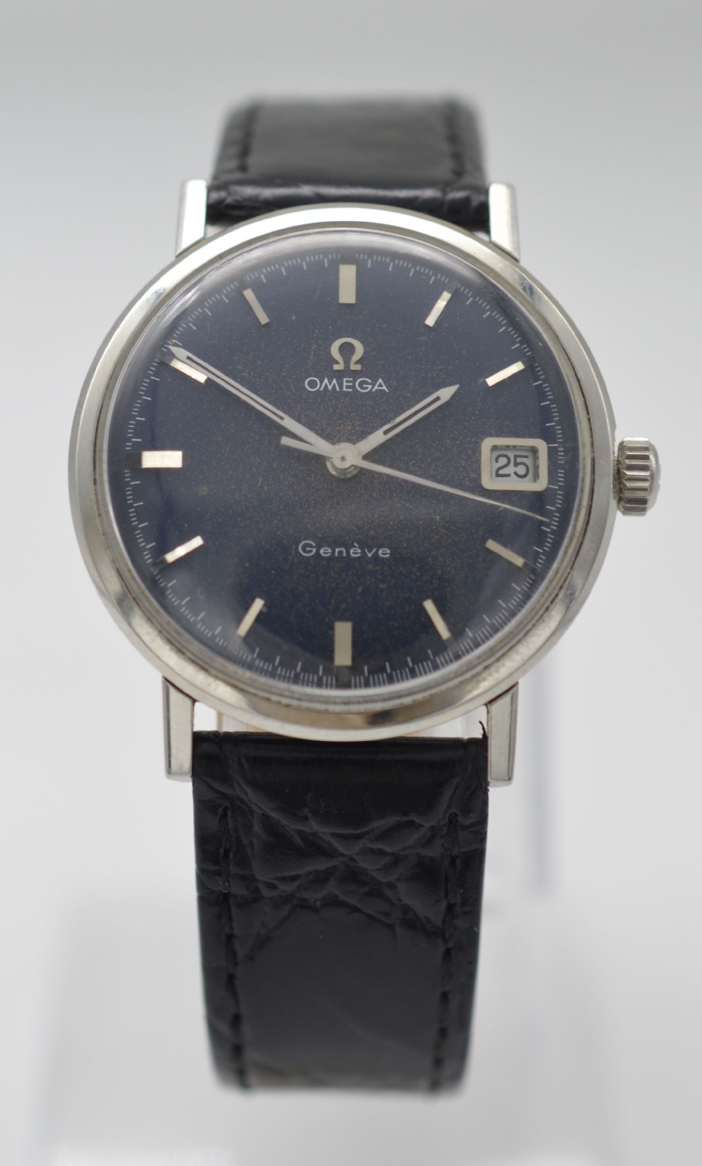 1969 Omega Geneve Blue Dial Wristwatch