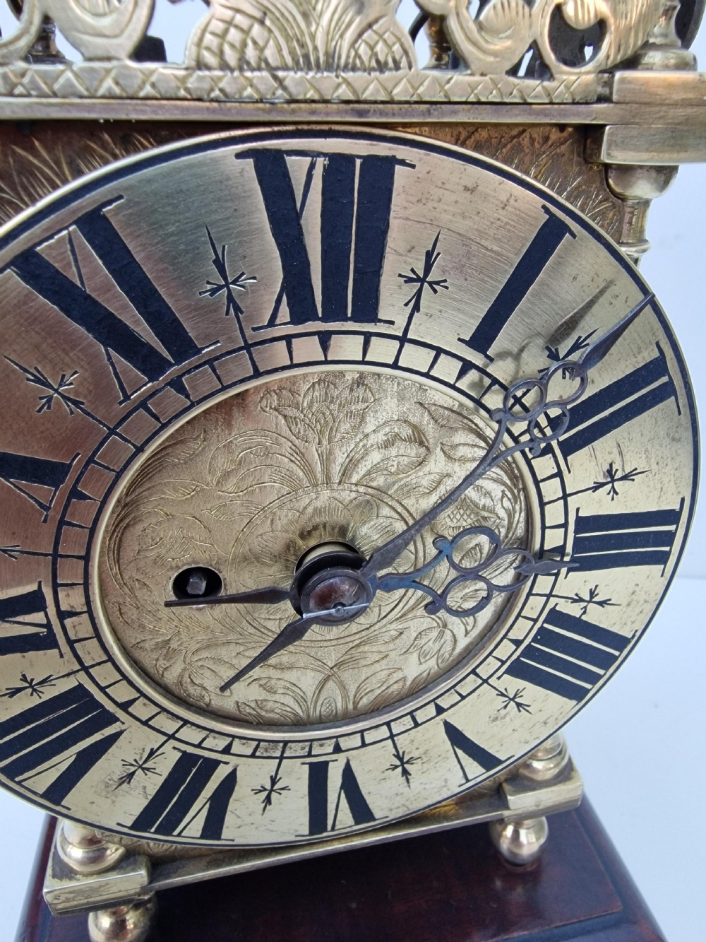 A Small Fusee Lantern Mantel Clock View IV