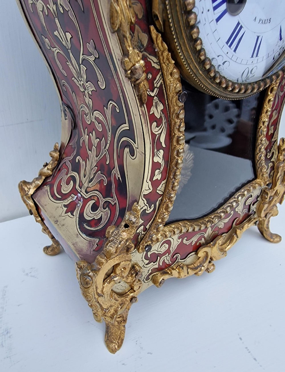 Berger, Paris Boulle Tortoishell Mantel clock View III