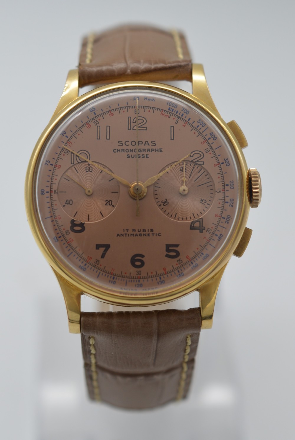 Oversized Scopas Chronograph 18K Gold