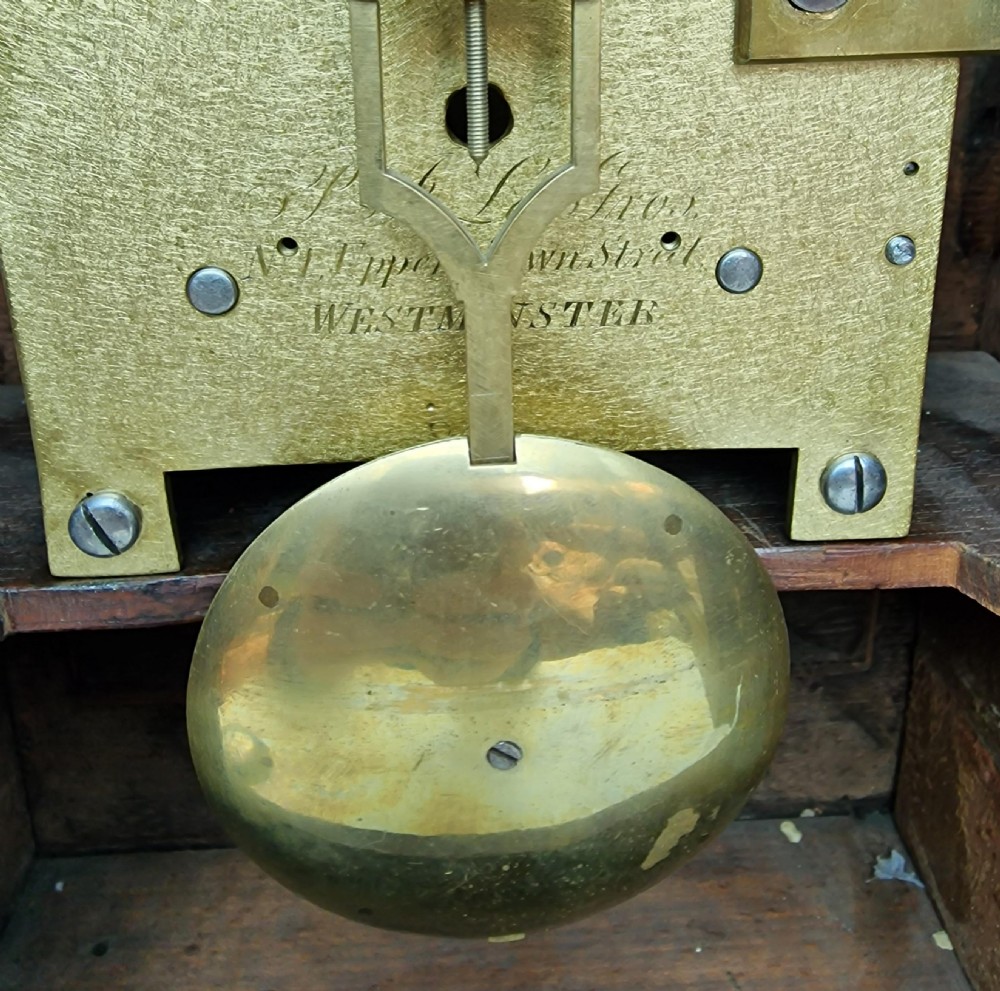 A Twin Fusee Georgian Bracket Mantel Clock Peter Le Gros, London View VI