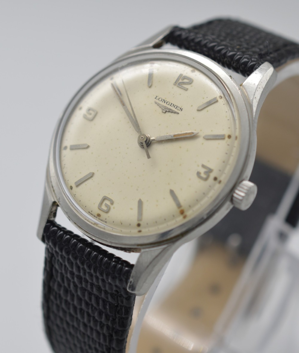 1958 Longines Stainless Steel Wristwatch View II