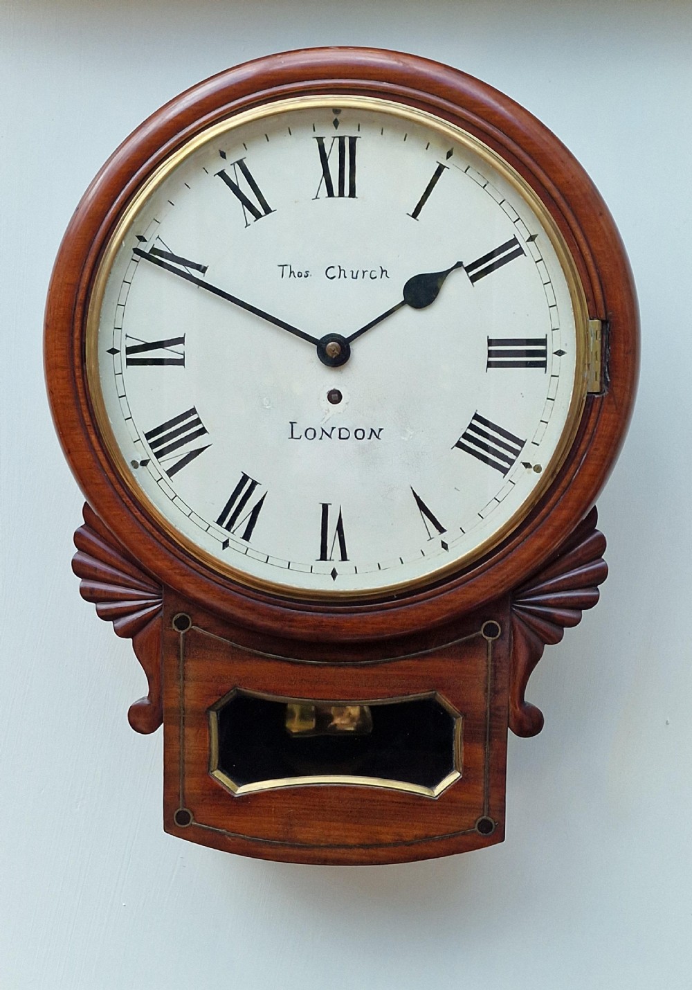Thomas Church, London Fusee Dial Wall Clock