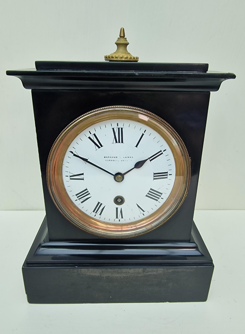 Barraud & Lunds Cornhill London Fusee Mantel Clock