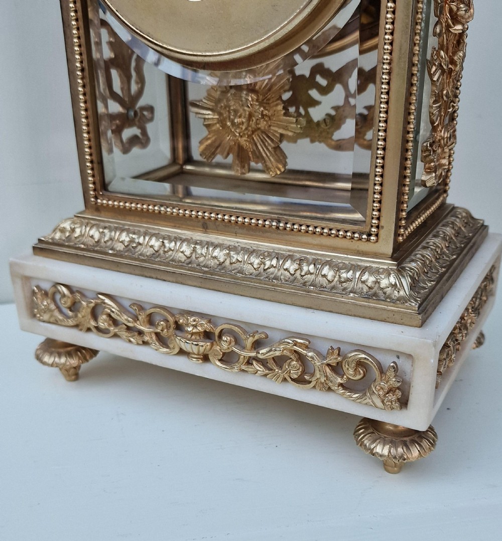 A Superb Decorative 4 Glass Mantel Clock View III