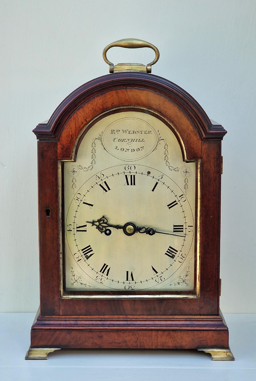 Richard Webster, Cornhill London Georgian Bracket Mantel Clock