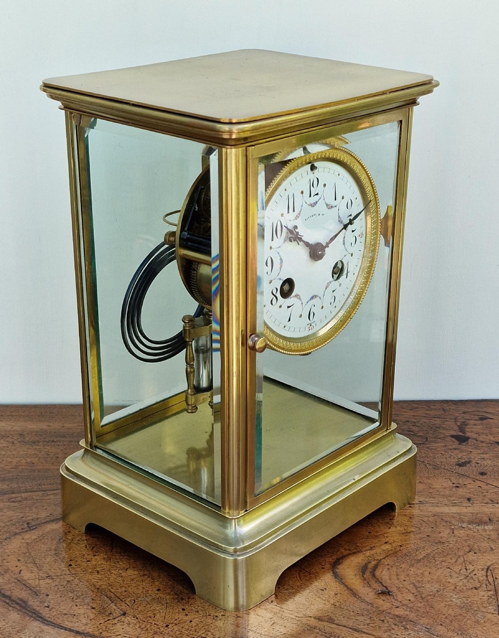 Tiffany & Co Four Glass Mantel Clock View IV