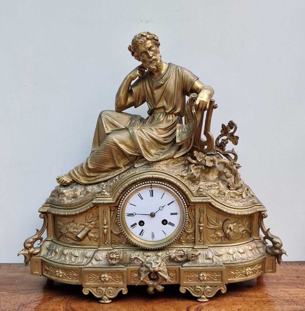 A French Gilt Mantel Clock