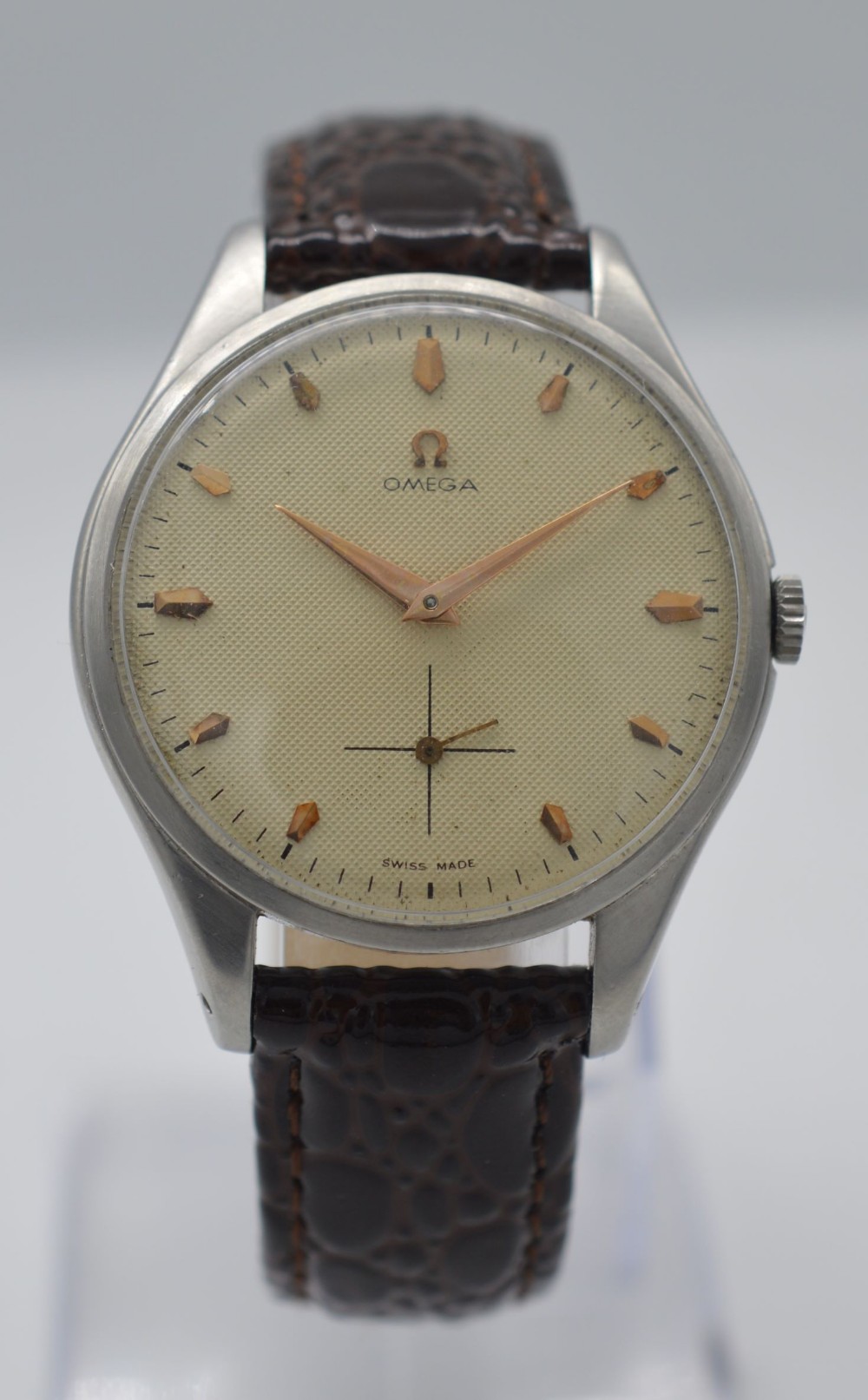 1949 Omega 'Jumbo' Stainless Steel Wristwatch
