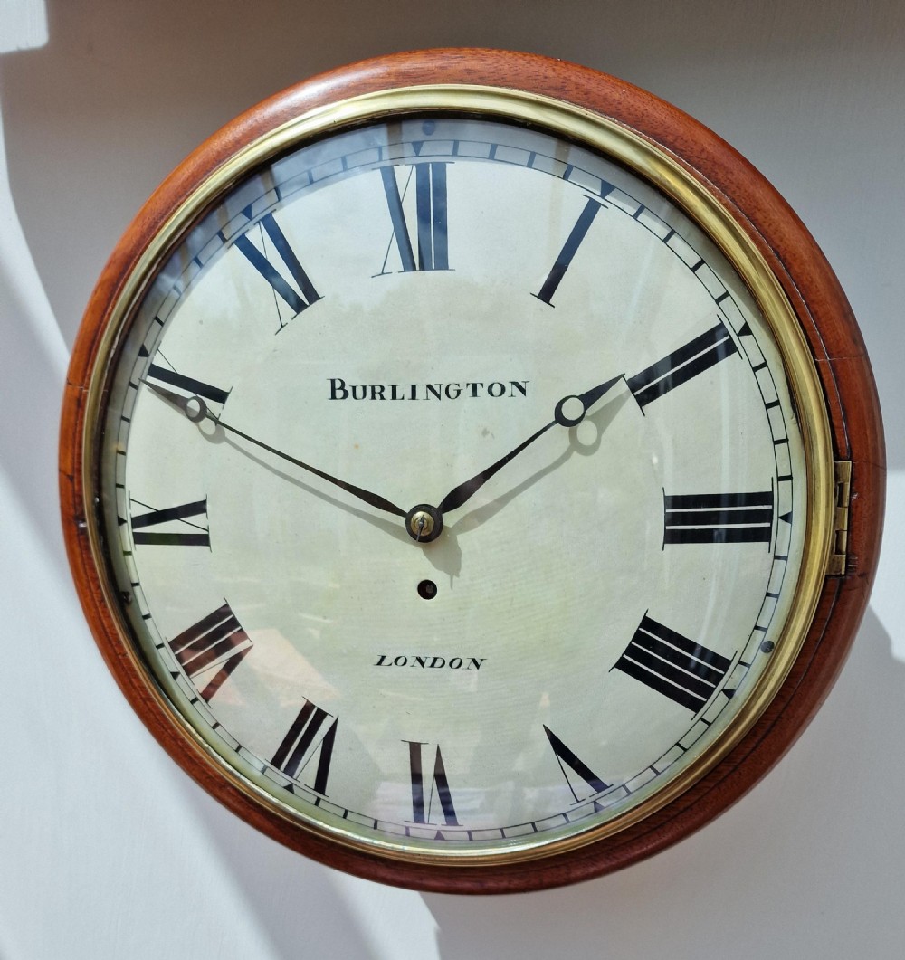 Burlington, London Convex Dial Fusee Wall Clock
