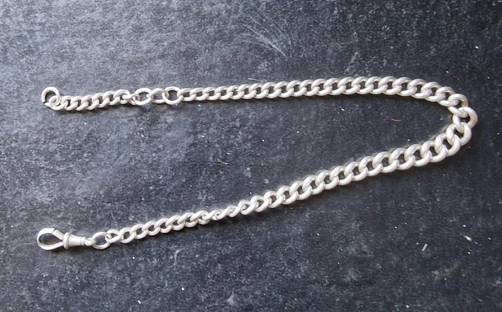 A Silver Pocket Watch Chain