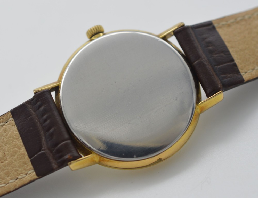 1963 Omega Wristwatch with Brushed Steel Dial View V
