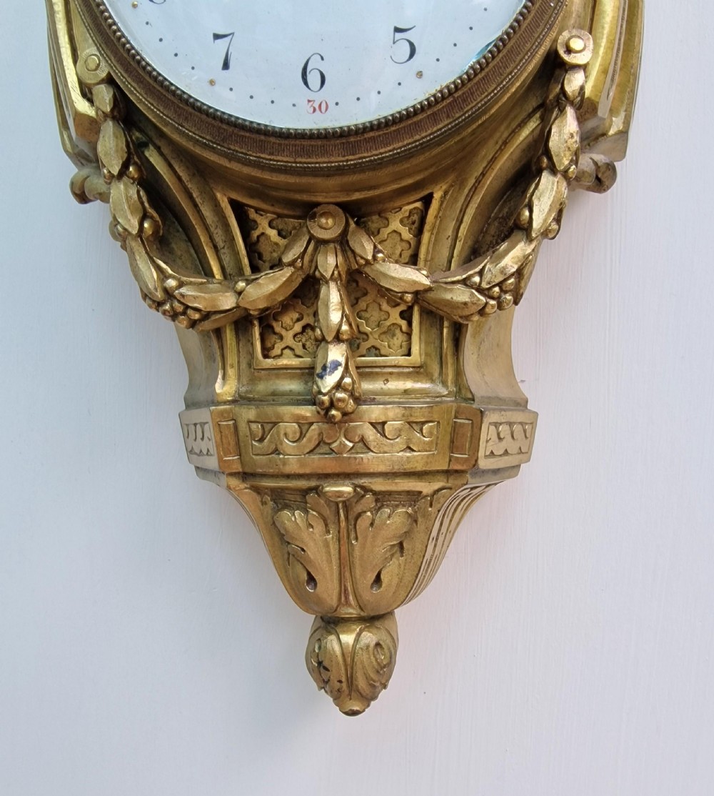 A French Gilt Cartel Clock View II