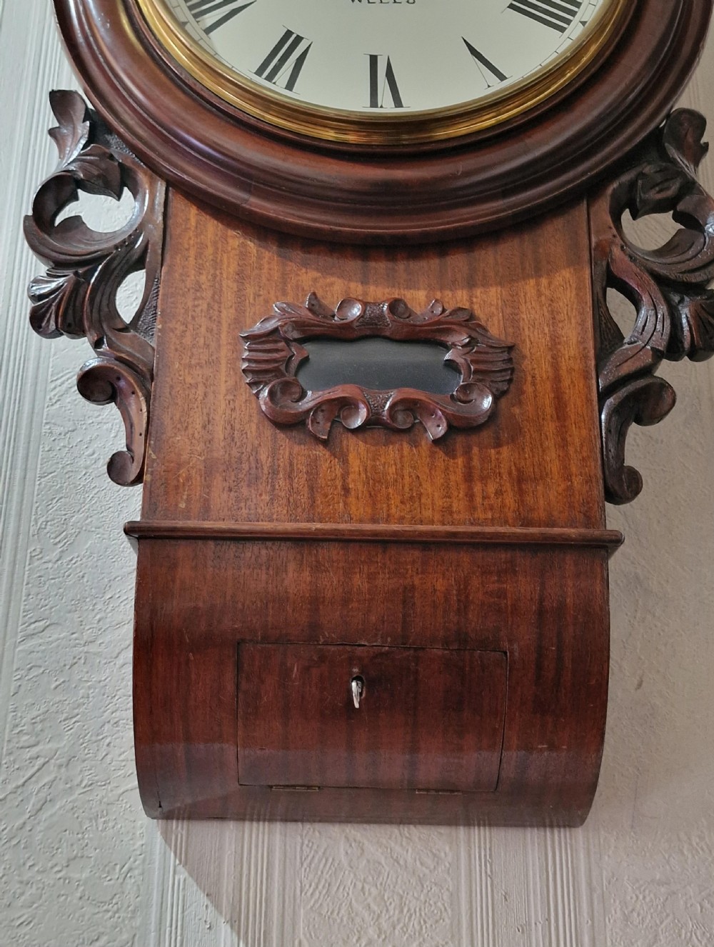 Edward Hardy of Wells Twin Fusee Dial Wall Clock View II