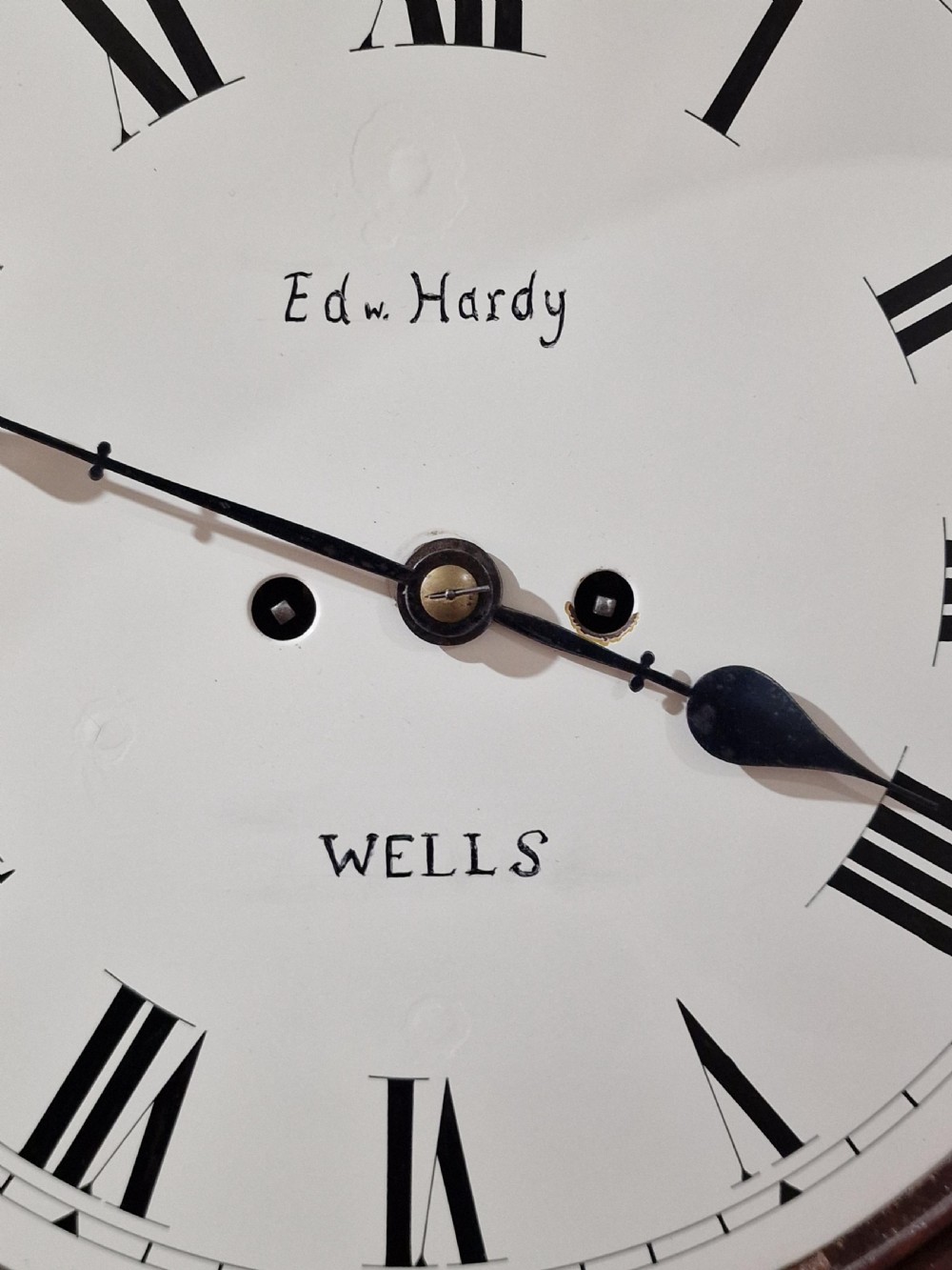 Edward Hardy of Wells Twin Fusee Dial Wall Clock View III