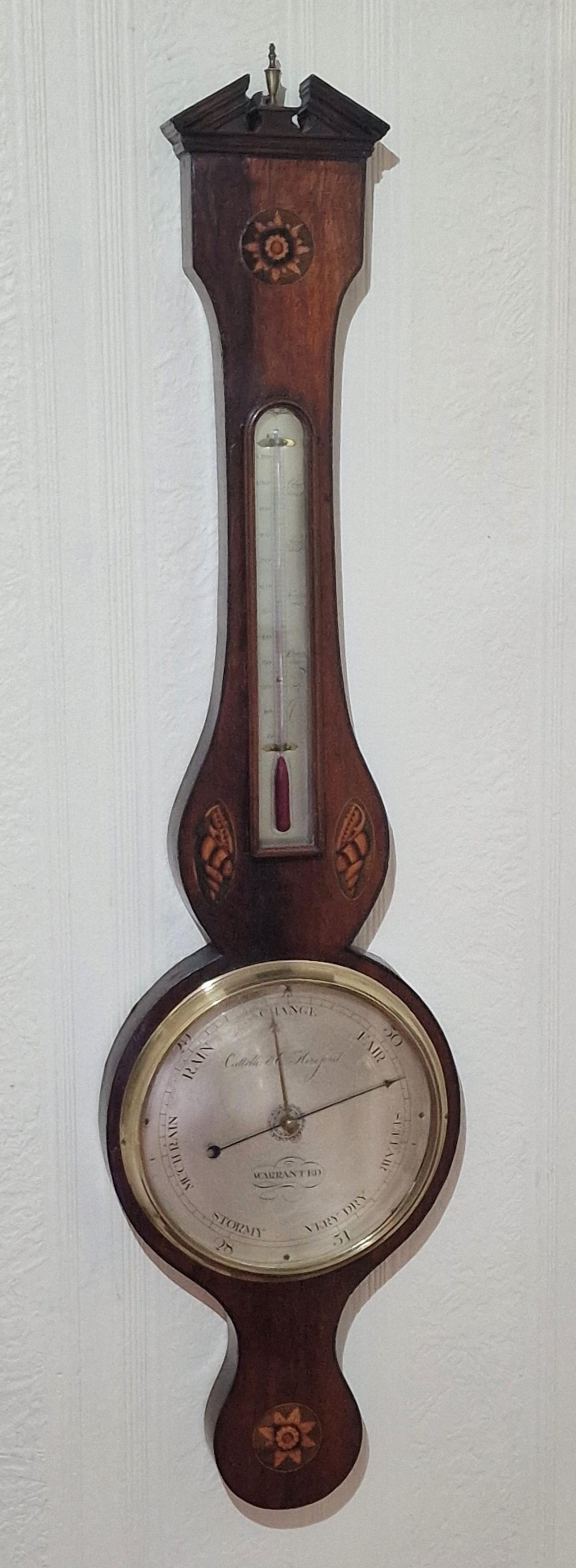 Georgian Barometer, Catelly & Co Hereford