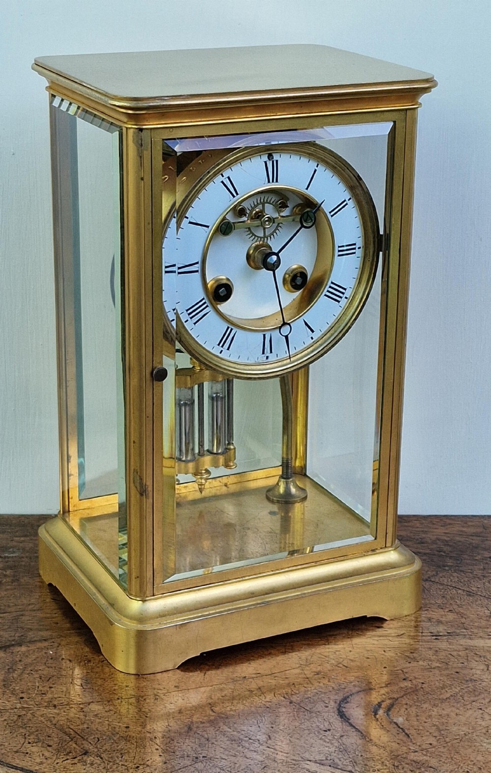 A French Four Glass Mantel Clock