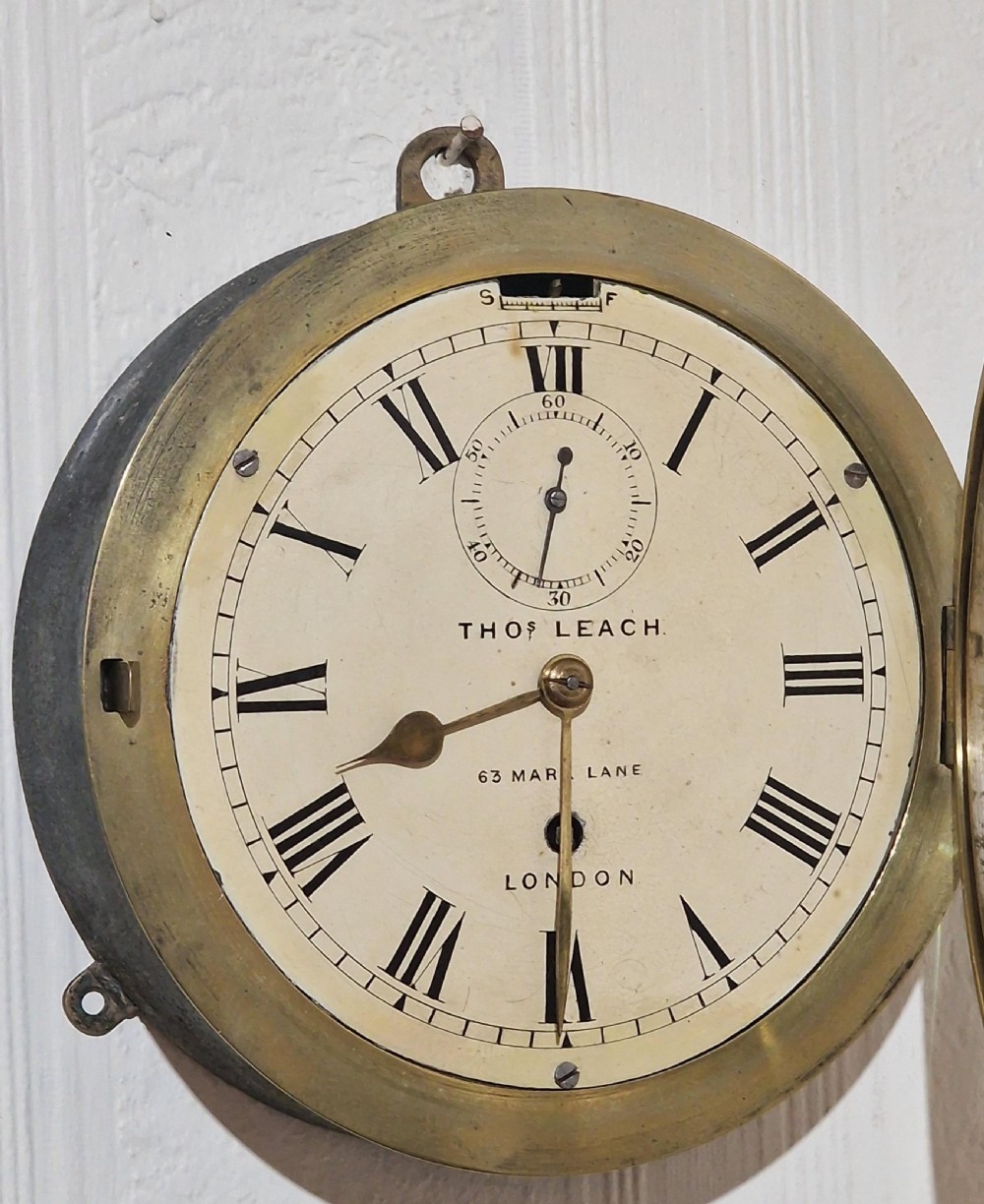 Thomas Leach, London Chronometer Fusee Ships Clock View V