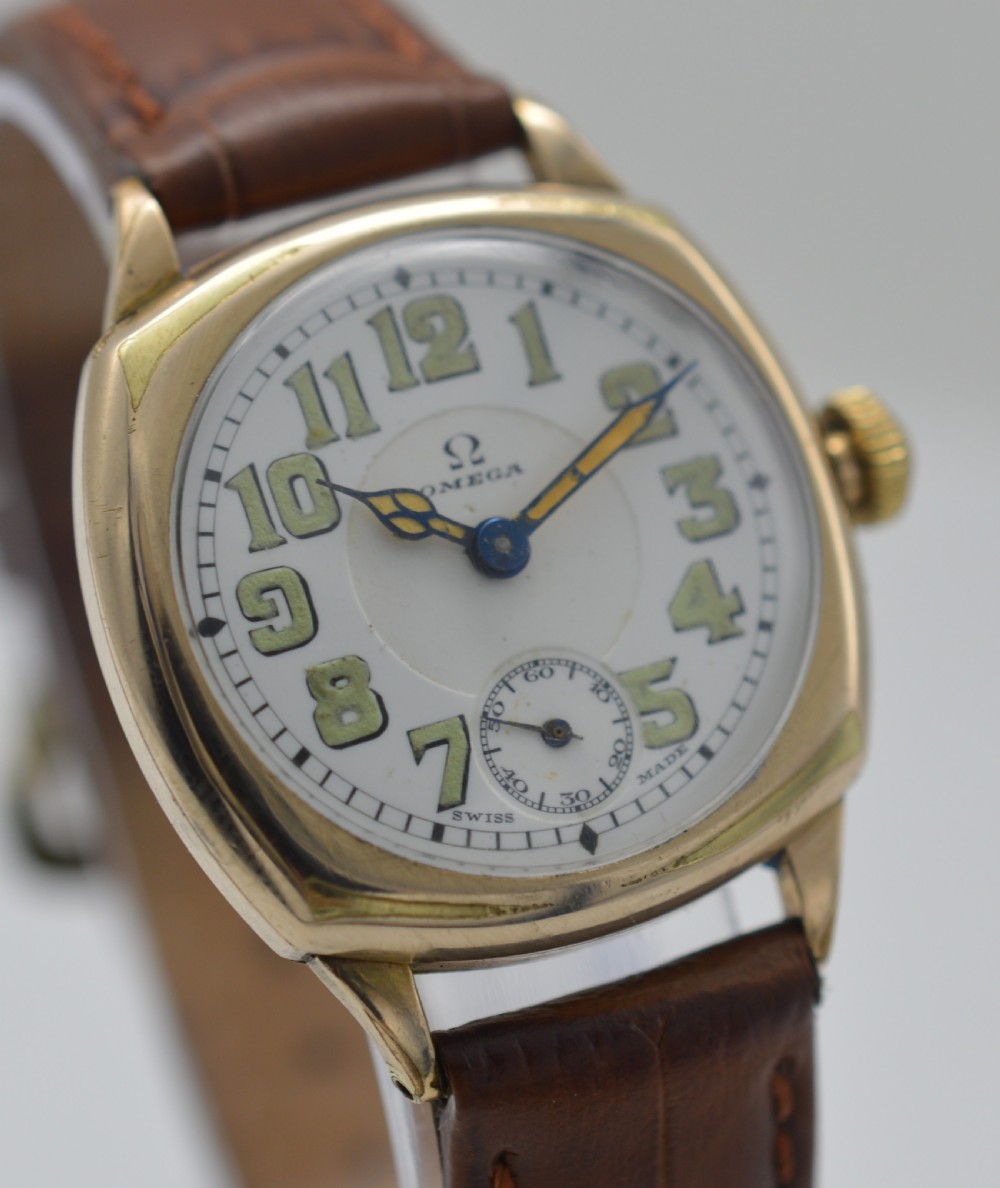 1916 Omega 'Cushion' Cased Wristwatch View IV