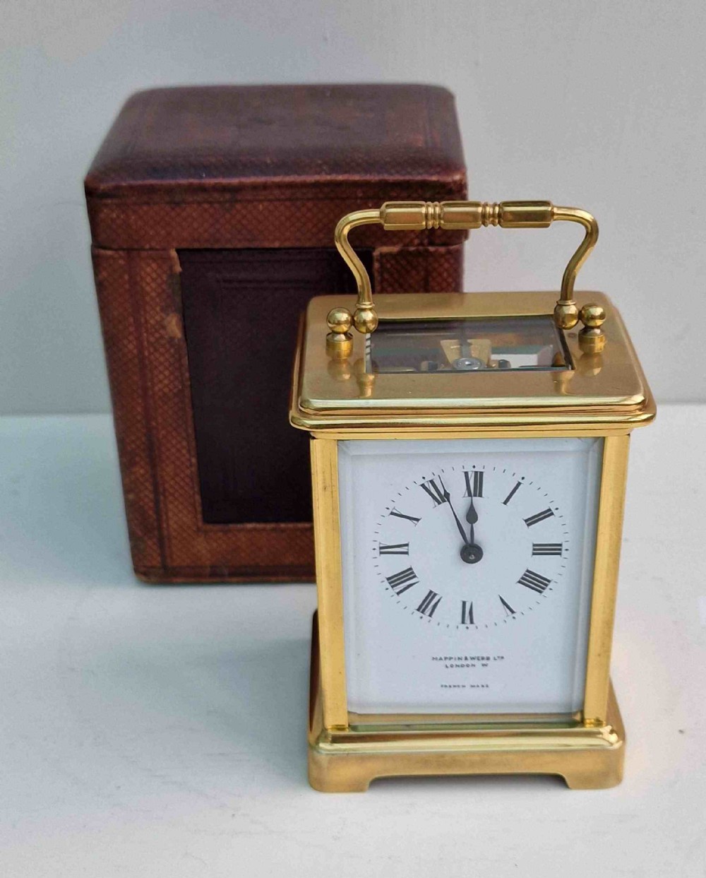 An Edwardian  Mappin & Webb Carriage Clock