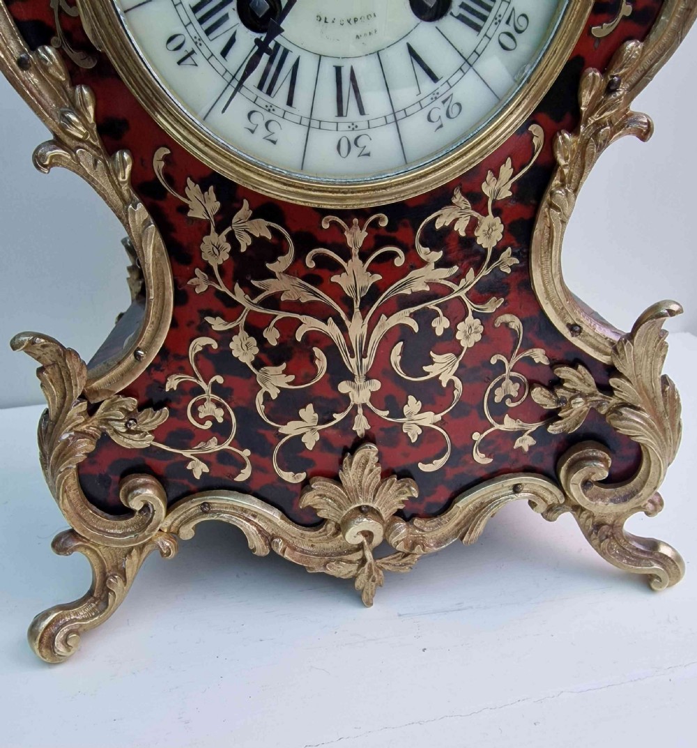 A Boulle Inlaid Mantel Clock View III