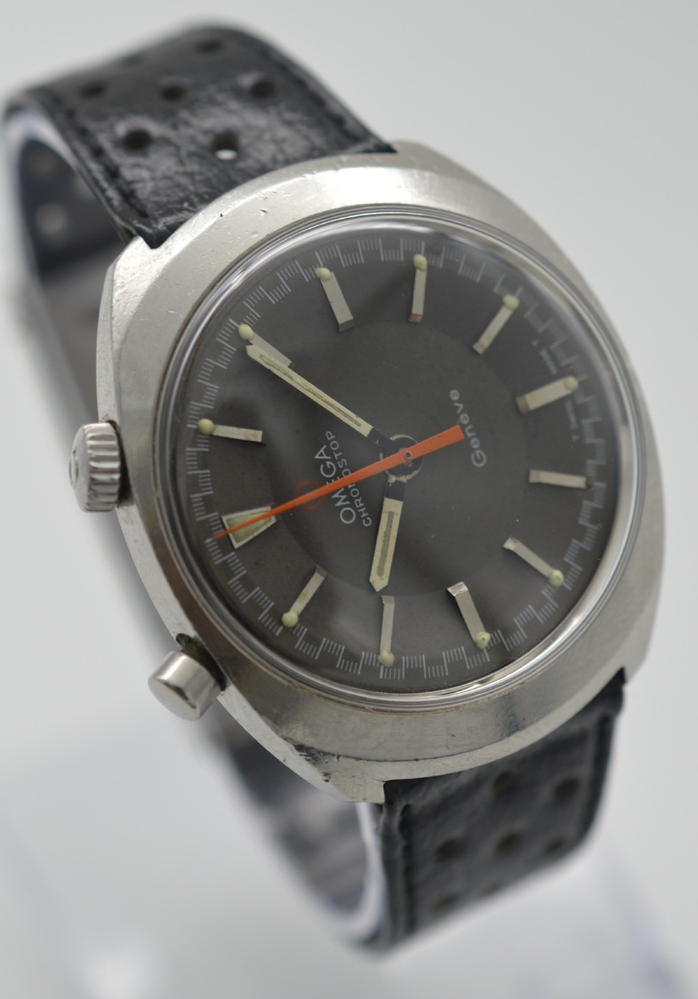 1967 Omega Chronostop Drivers Version - Full Set with Strap View IV