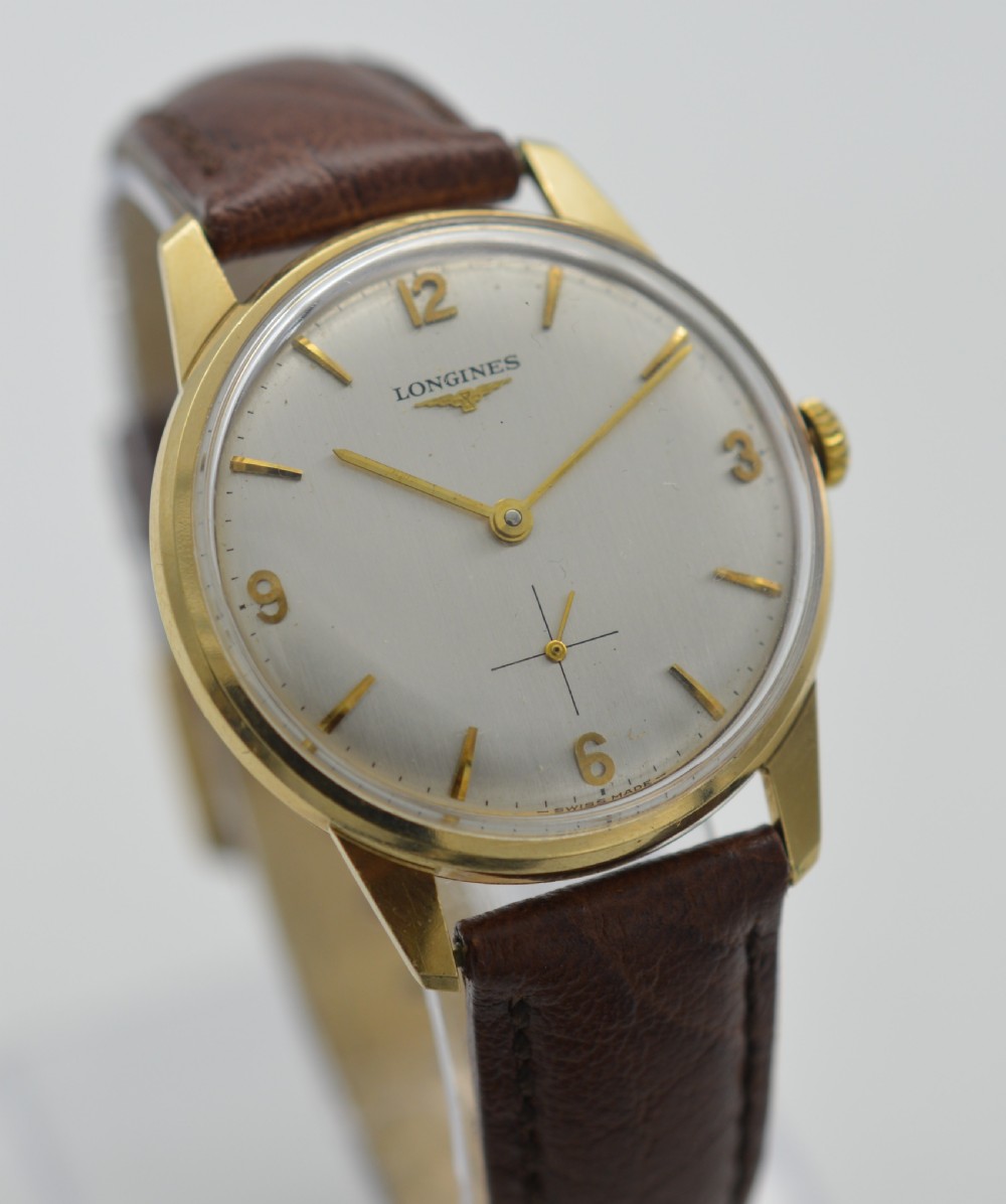 1965 Longines 9K Gold Wristwatch with Box View V