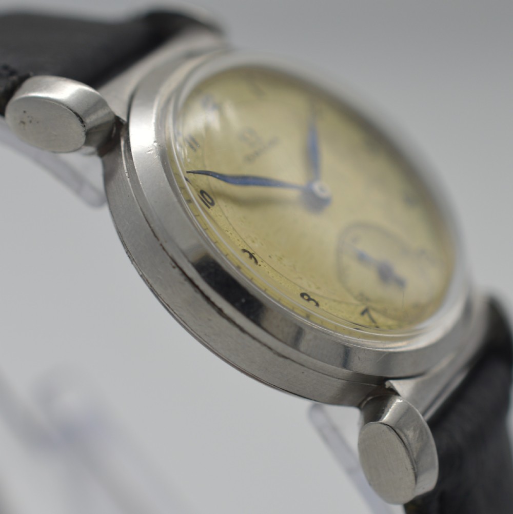 1937 Omega 'Scarab' Cased, Fancy Lugs Wristwatch View IV