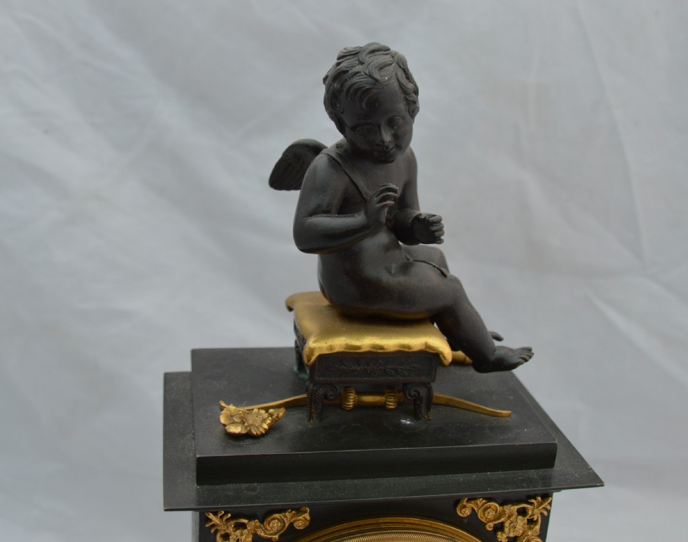 A Bronze & Gilt Mantel Clock View VIII