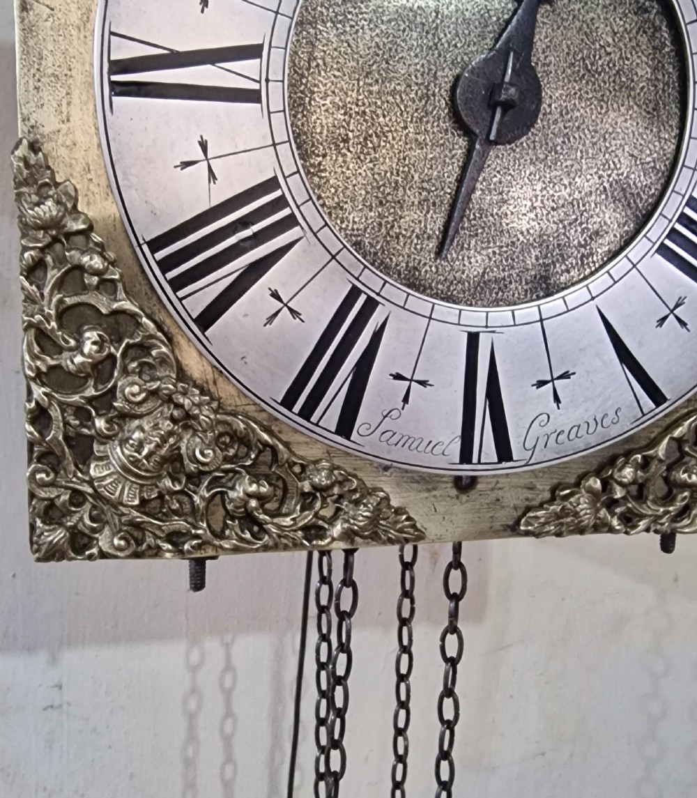 Samuel Greaves Hook & Spike Wall Clock c.1710 View III