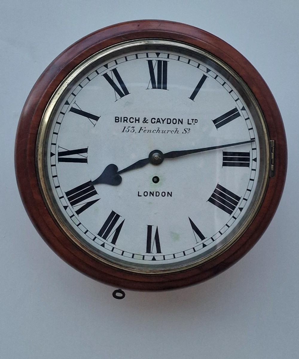 Birch & Gaydon Fusee Dial Wall Clock